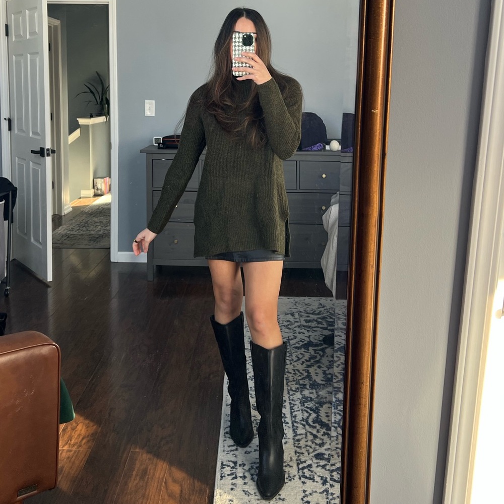 Green Sweater Dress